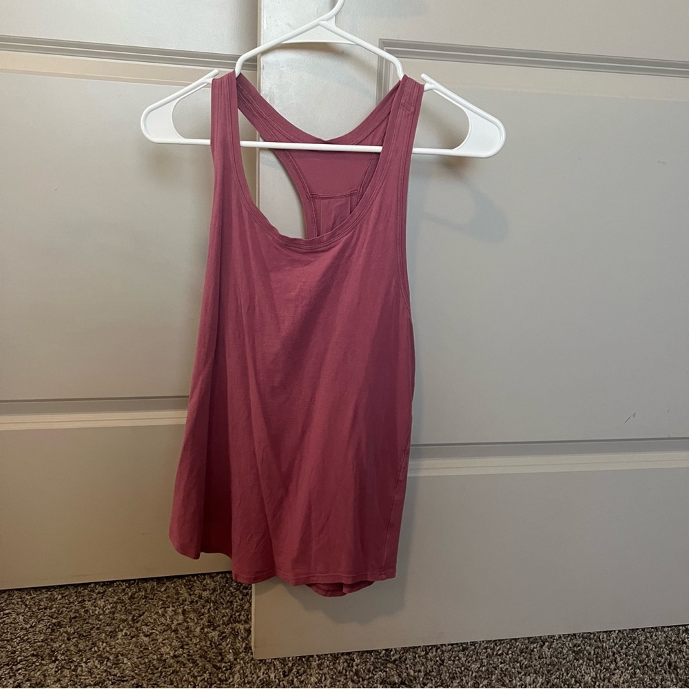 Pink lulu boyfriend tank